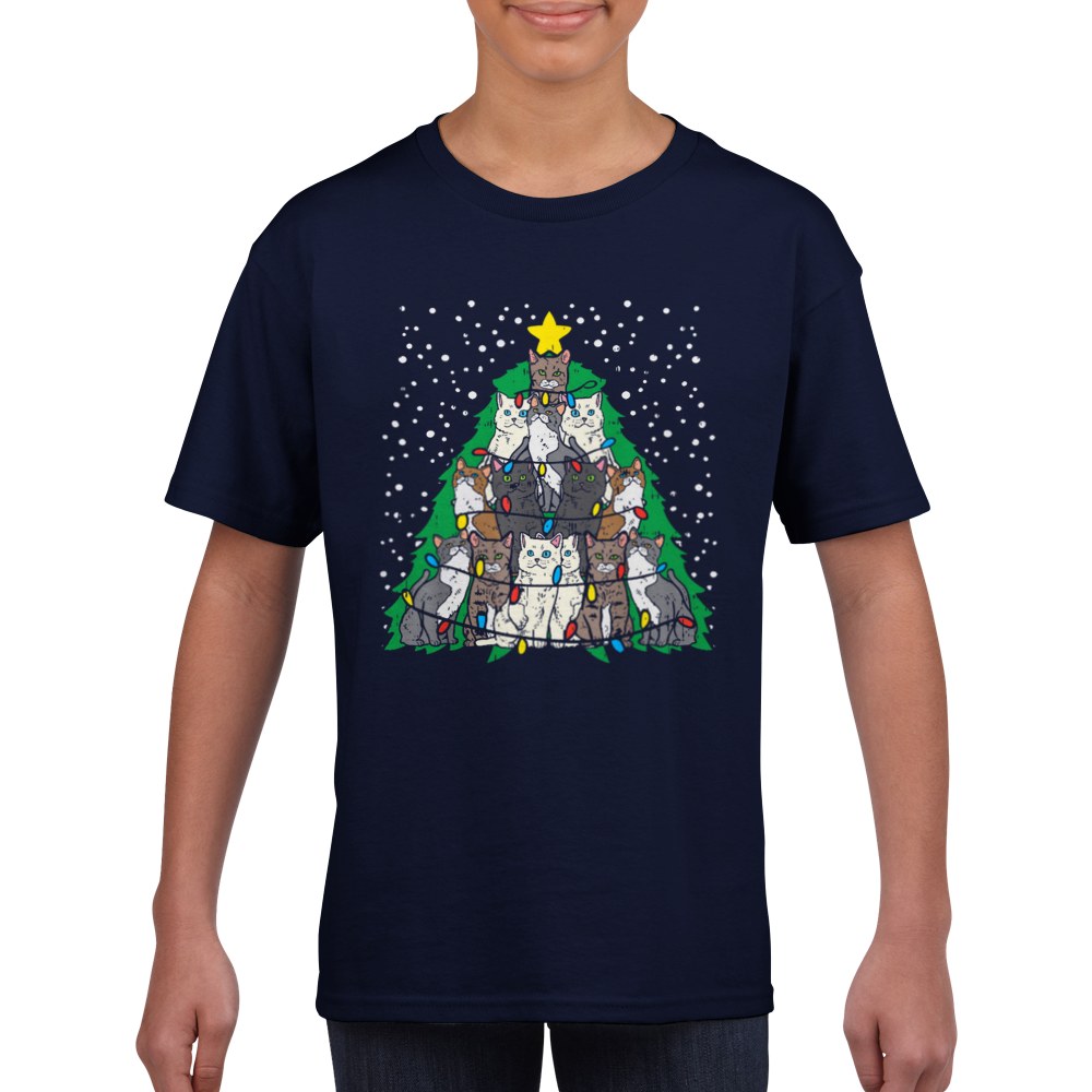 A Very Meowy Christmas Classic Kids Crewneck T-shirt
