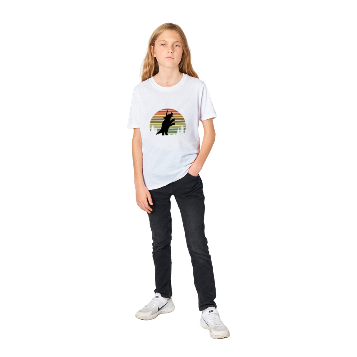 Classic Dinosaur Kids Crewneck T-shirt