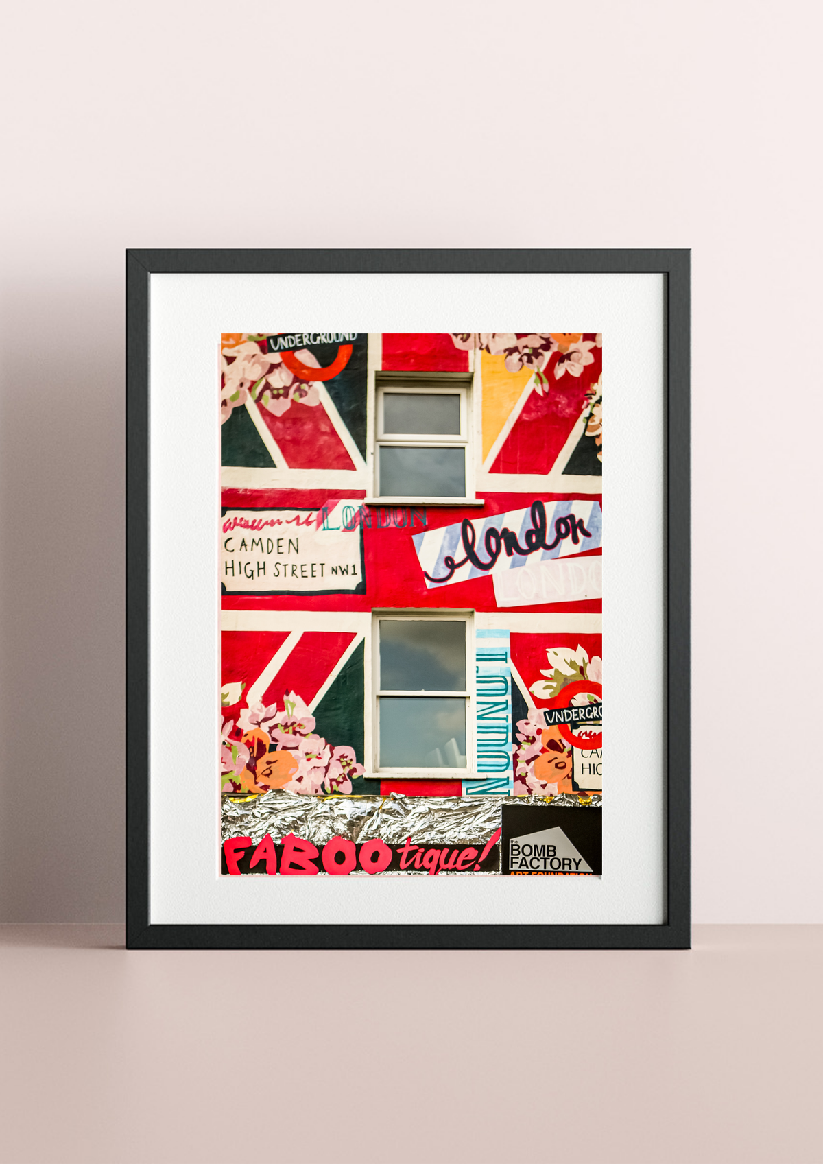 Colour My World - Camden Union Jack, Framed and Mounted Photographic Art Print