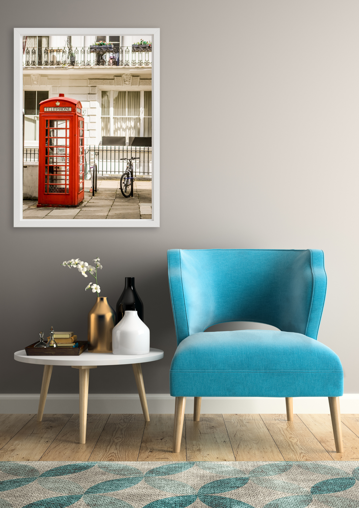 Colour My World - Classic London Red Phonebox Photographic Art Print