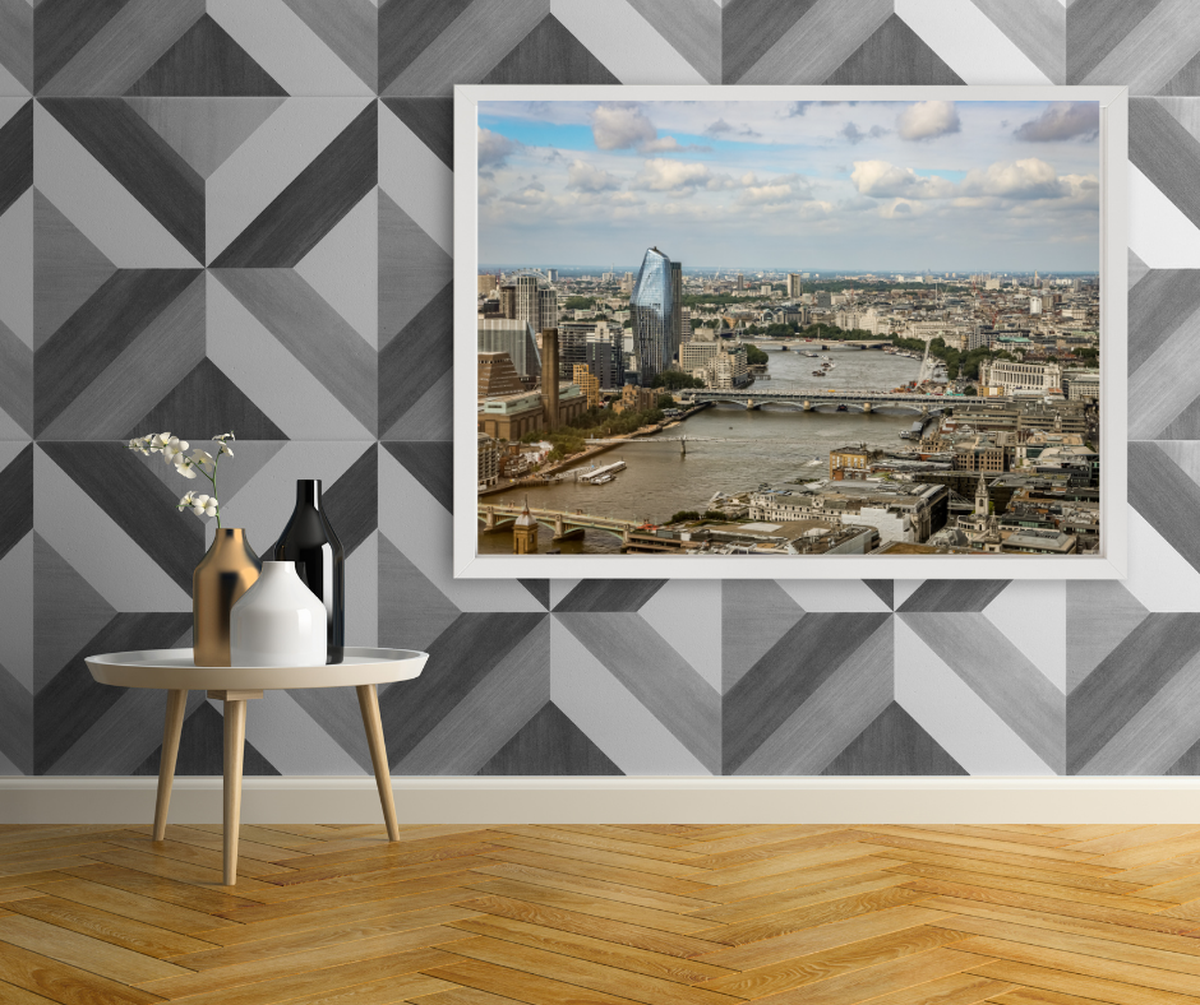 Colour My World -London, Thames Riverscape Photographic Art Print