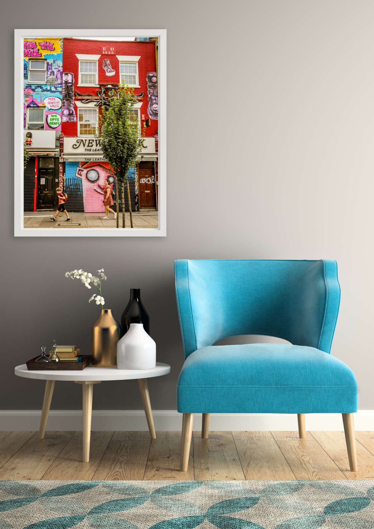 Colour My World - New Red Colourful Photographic Art Print