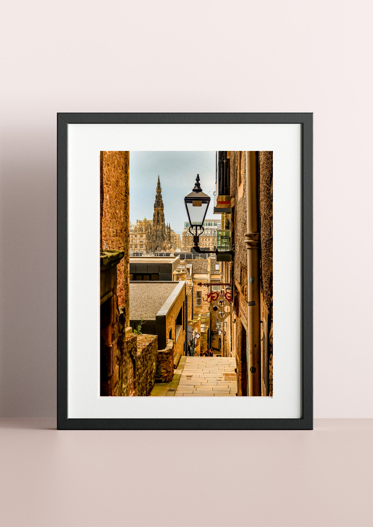 Colour My World - The Close, Edinburgh, Framed and Mounted Photographic Art Print