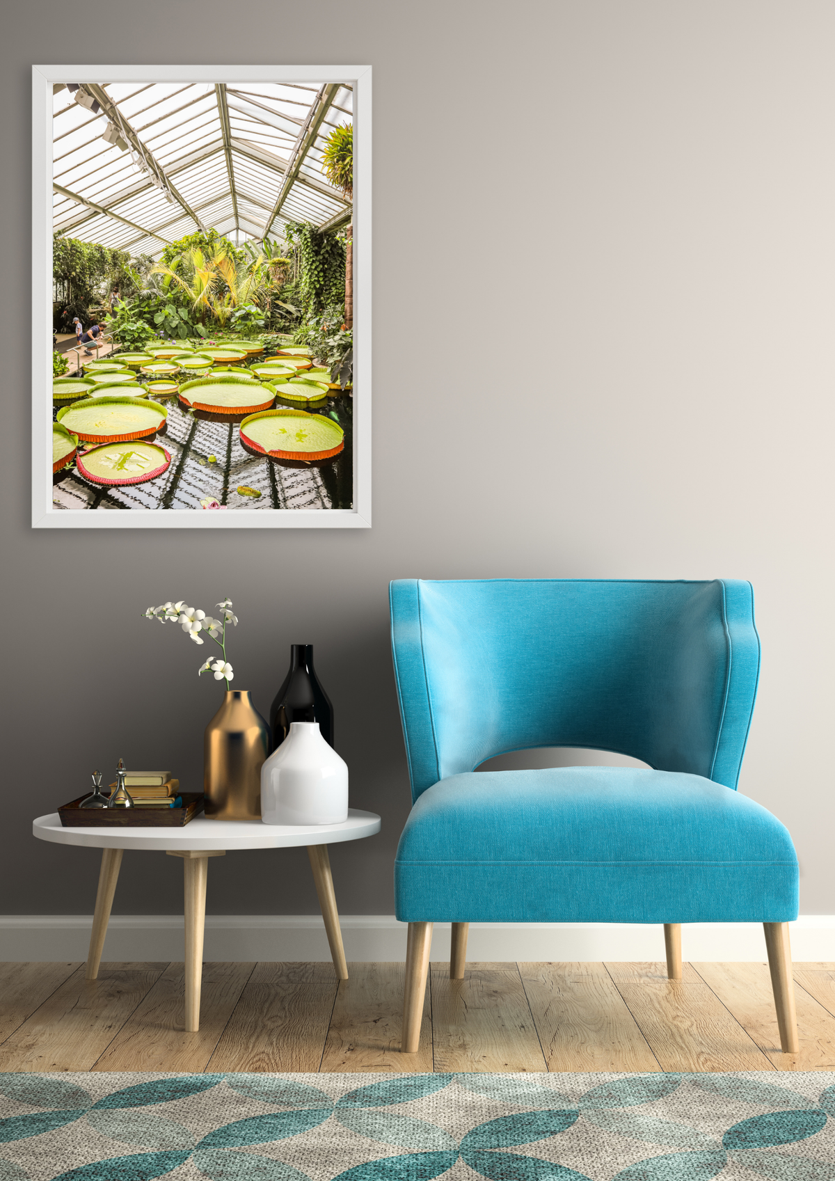 Colour My World - The Waterlillies Colourful Photographic Art Print