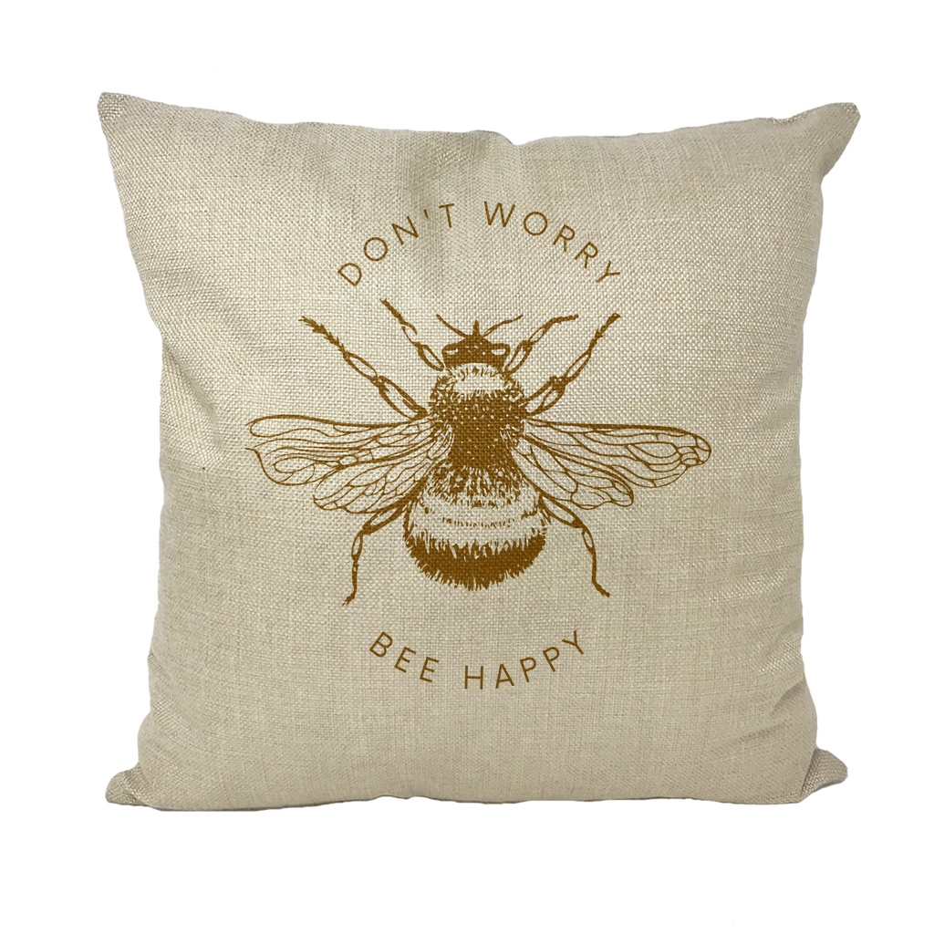 Don't Worry, Bee Happy Cushion Covers