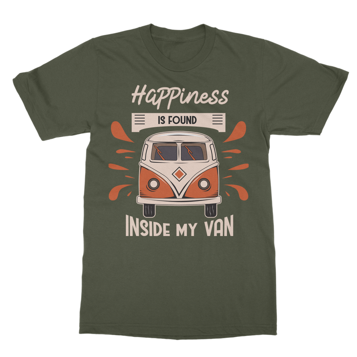 Happiness is found inside my van Happiness is... Classic Adult T-Shirt