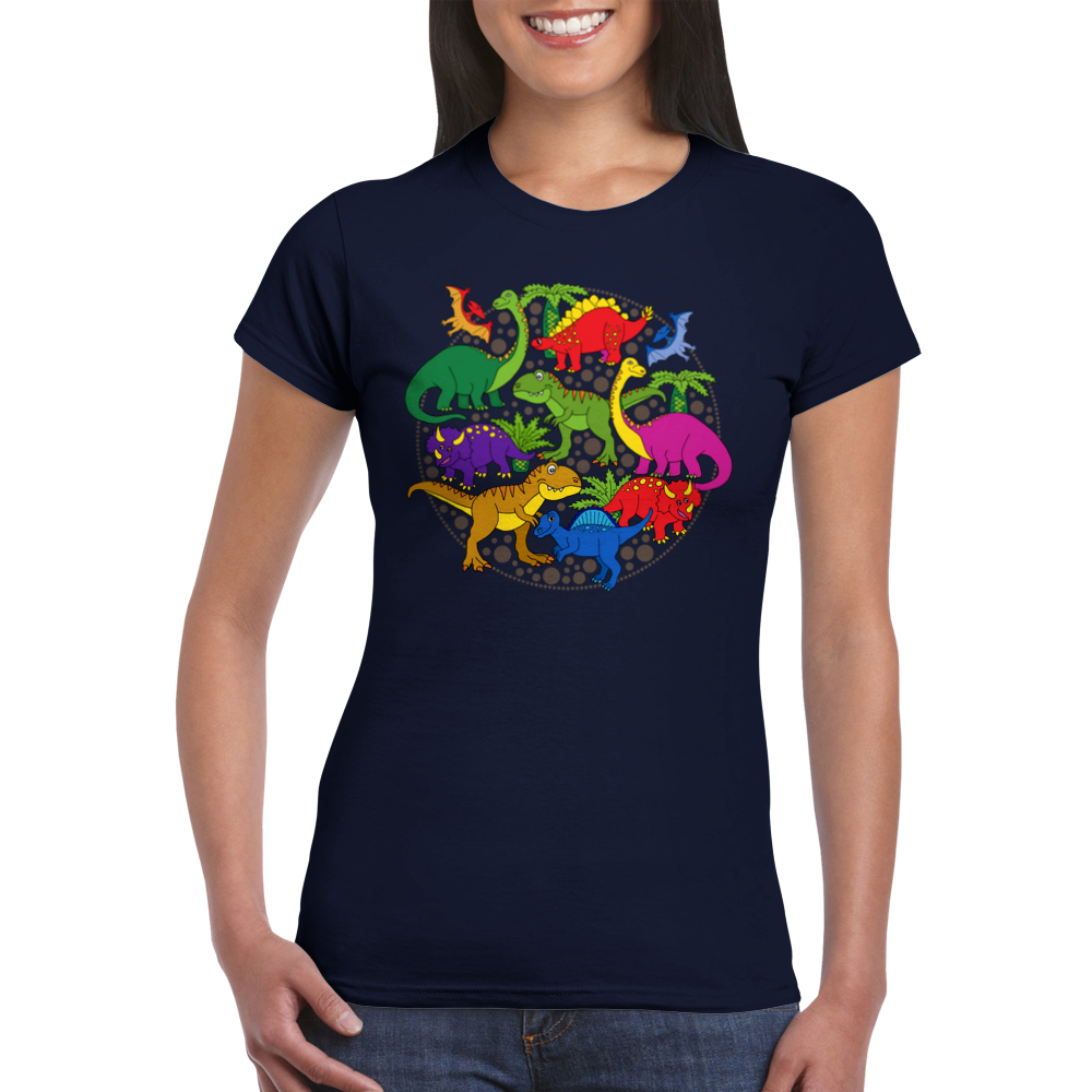I Love Dinosaurs Women's Crewneck T-shirt