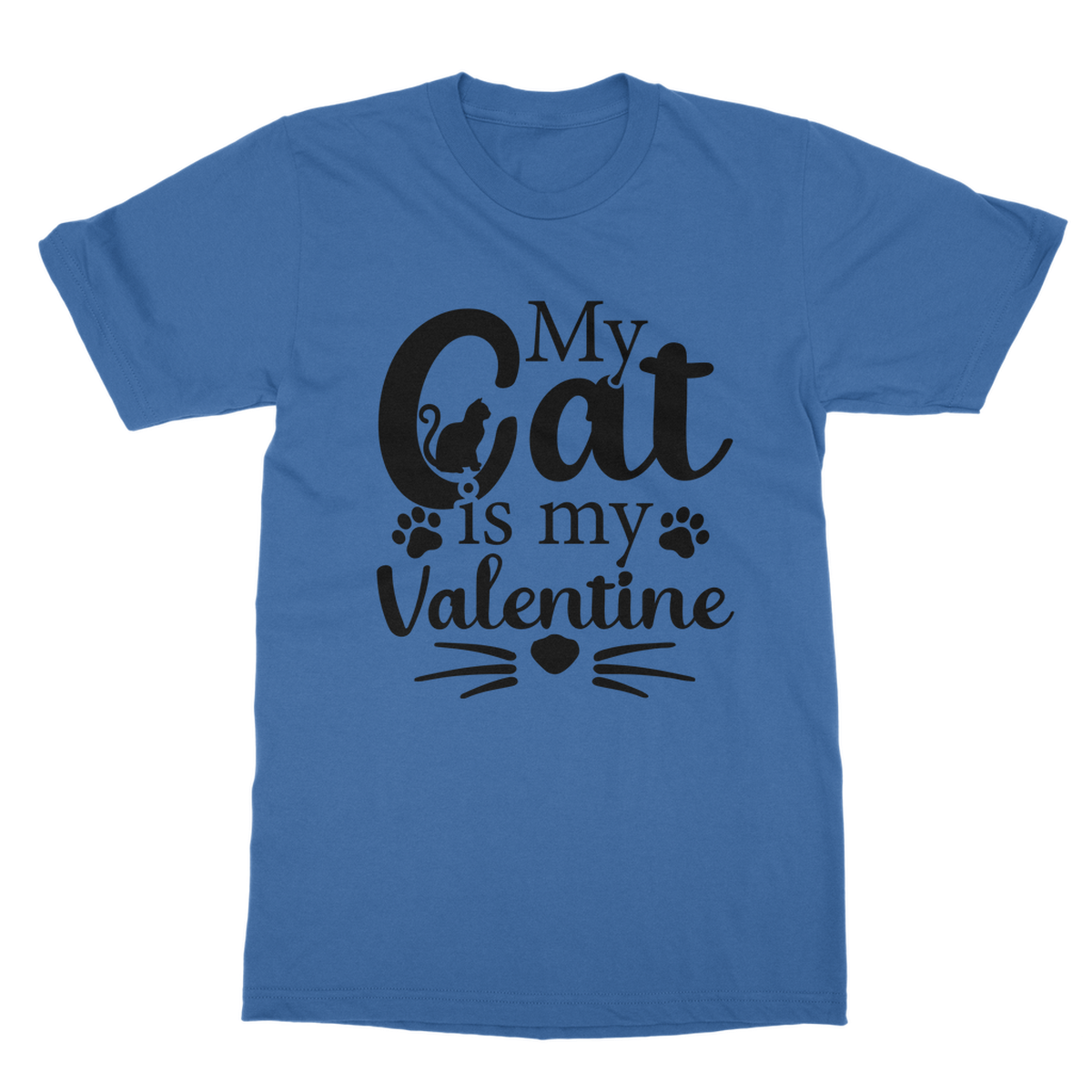 My Cat is my Valentine Adult T-Shirt