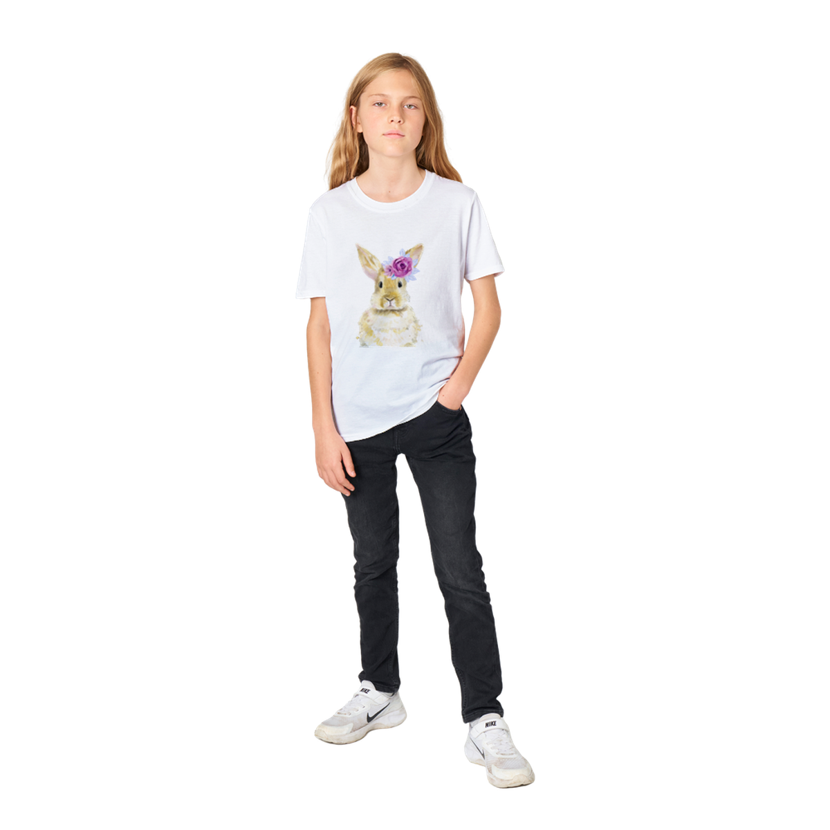 When Some Bunny Loves You Classic Kids Crewneck T-shirt