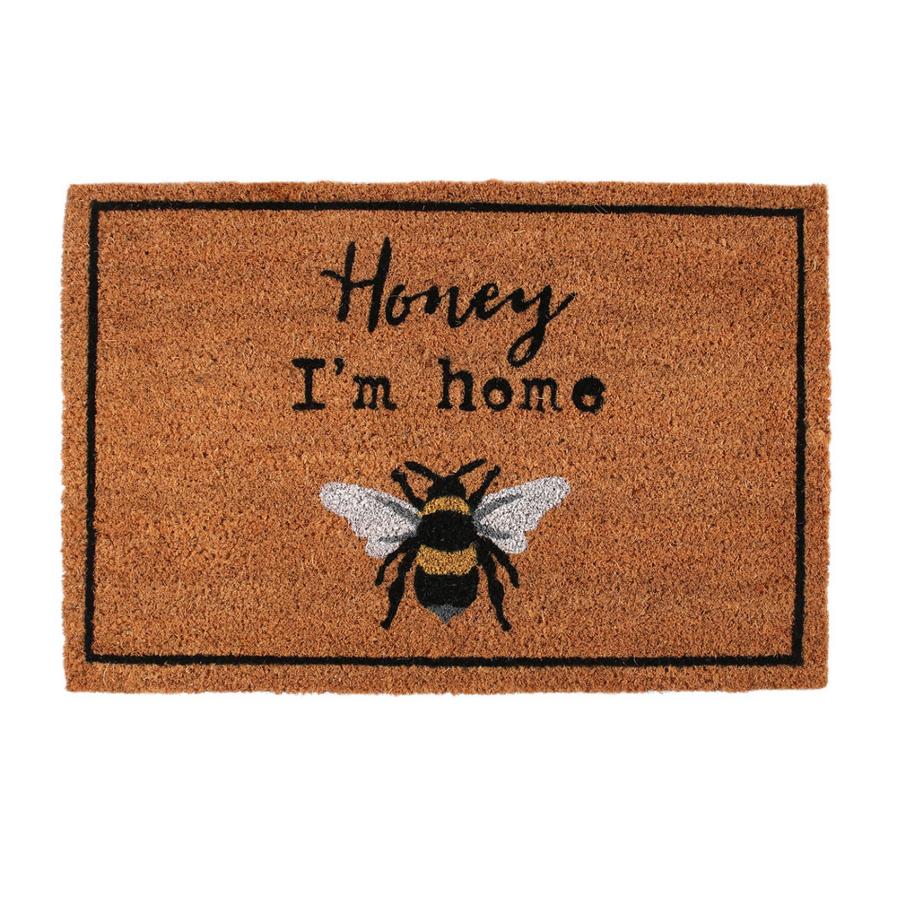 Honey I'm Home Natural Doormat