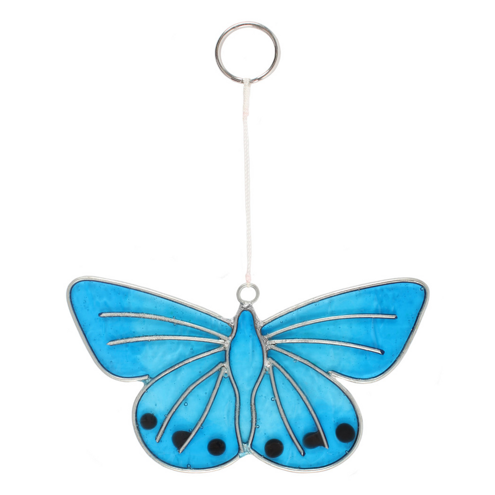 Chalkhill Blue Butterfly Suncatcher