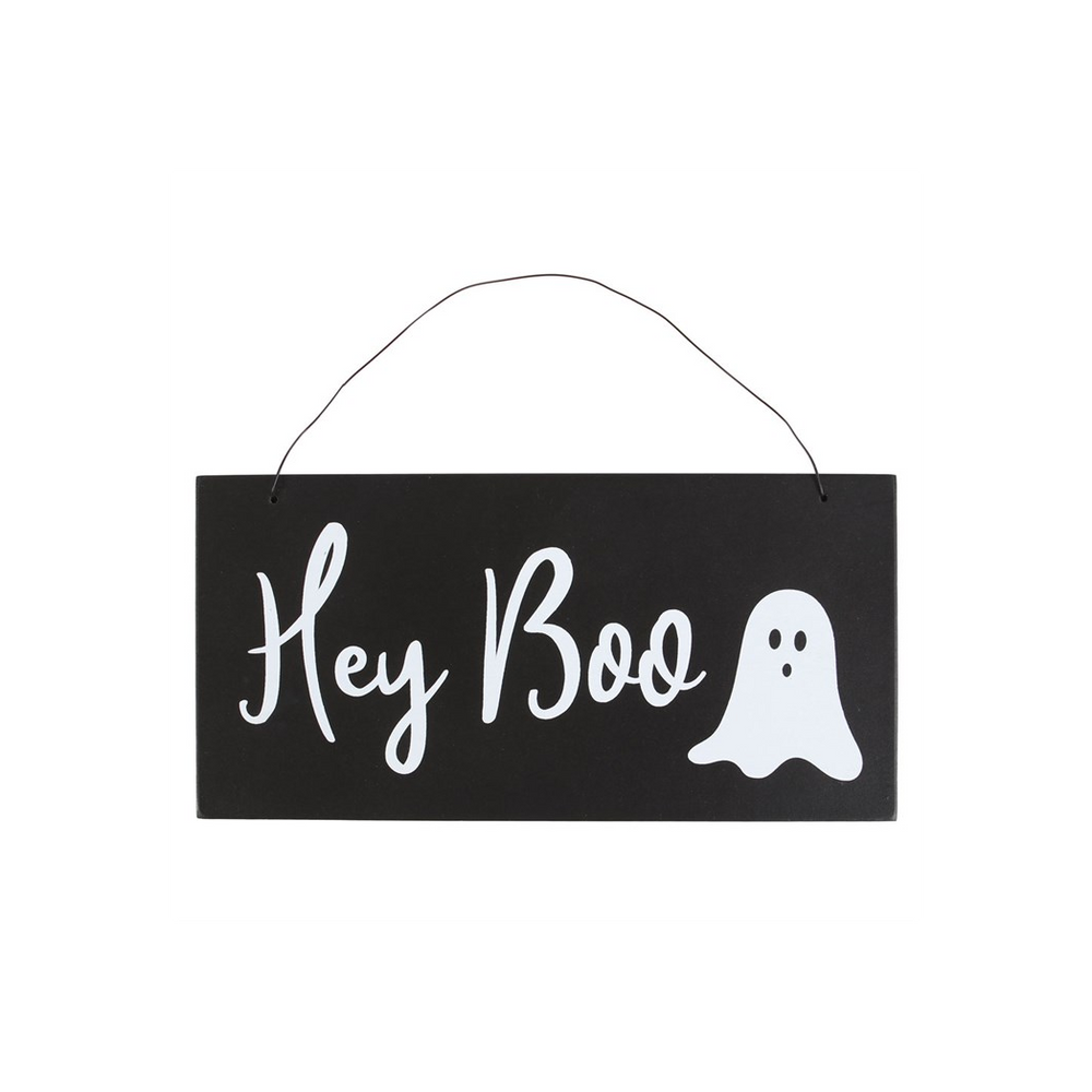 Set of 2 Hey Boo Signs