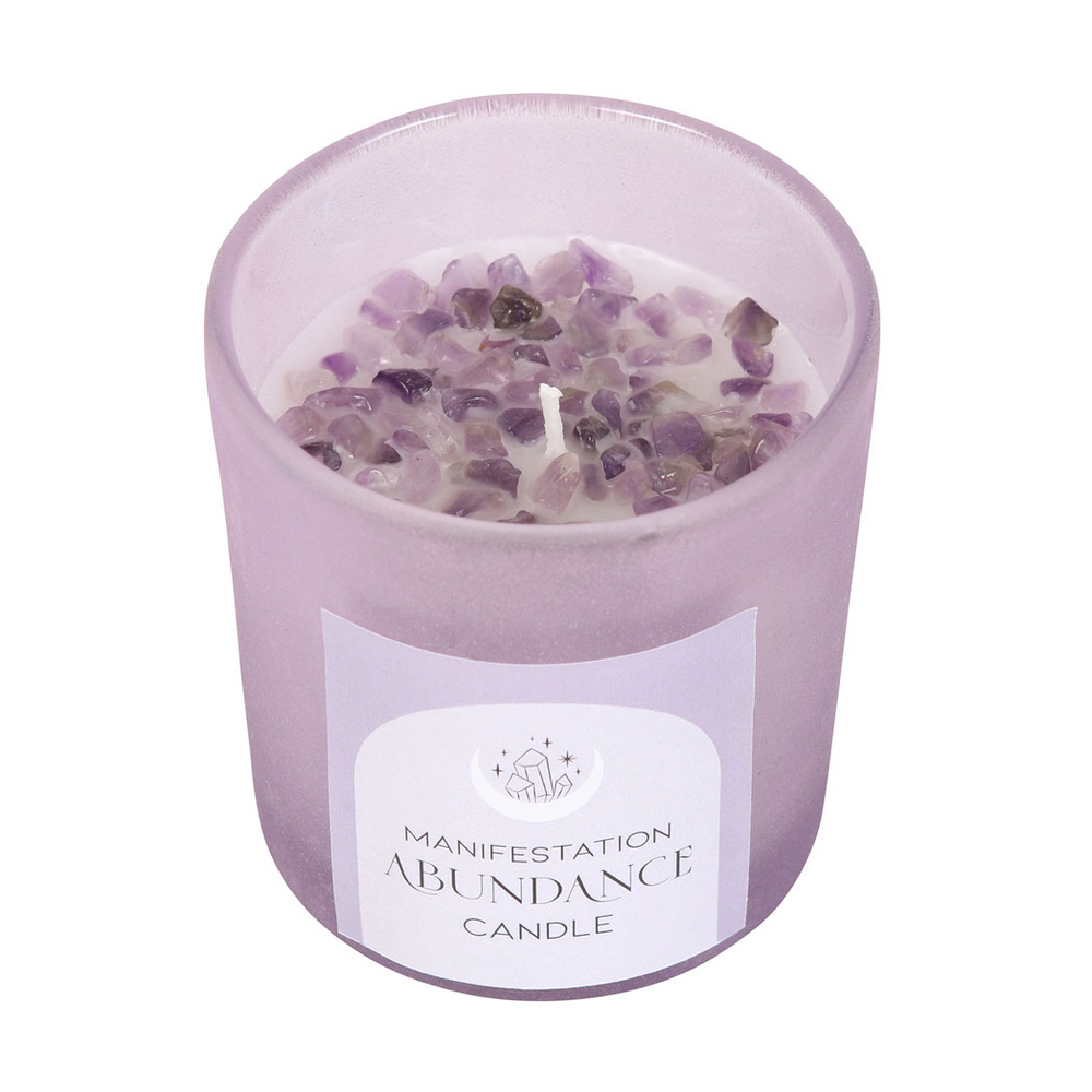 Abundance French Lavender Crystal Chip Candle