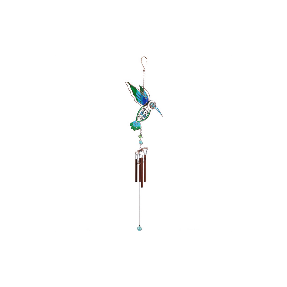 Blue/Green Hummingbird Windchime
