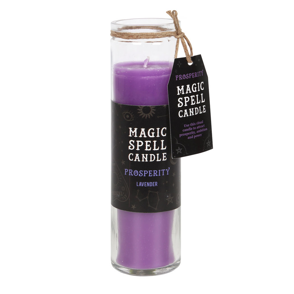 Lavender 'Prosperity' Spell Tube Candle