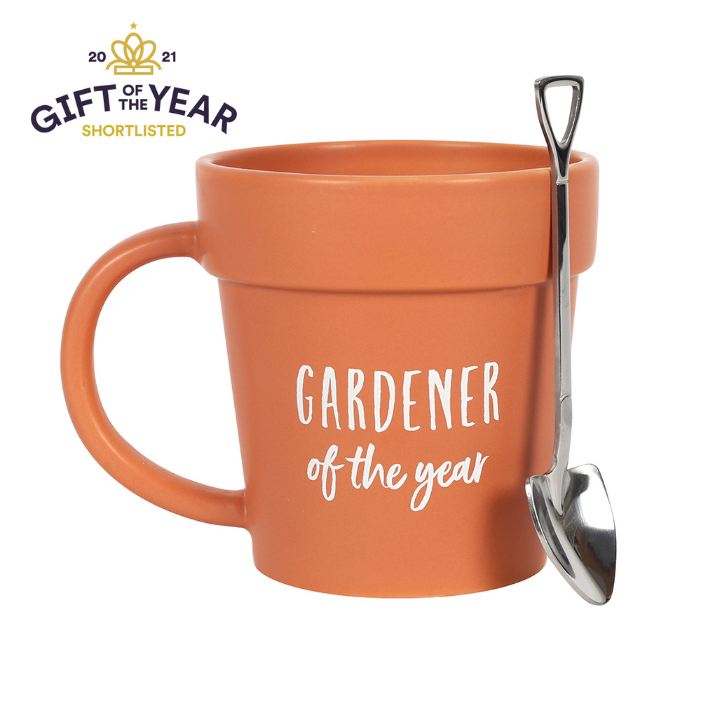 Gardener of the Year Pot Mug and Shovel Spoon