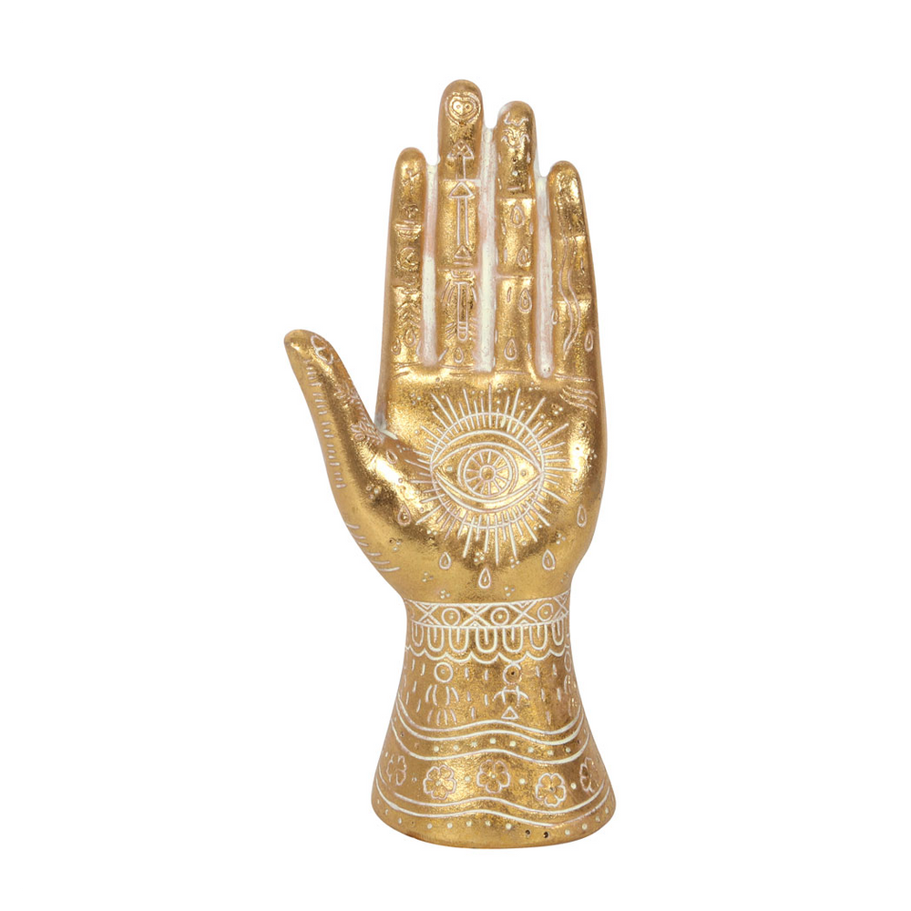 21cm Gold Hamsa Hand Ornament