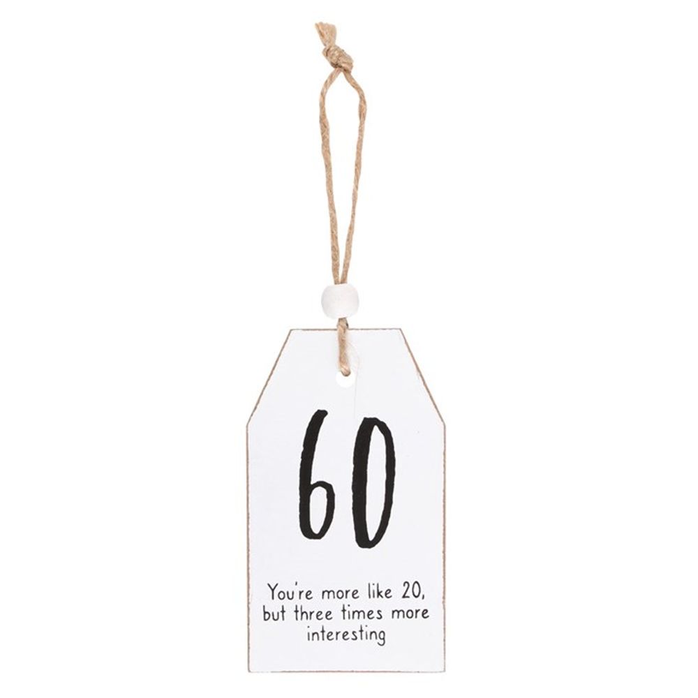 60 Milestone Birthday Hanging Sentiment Sign