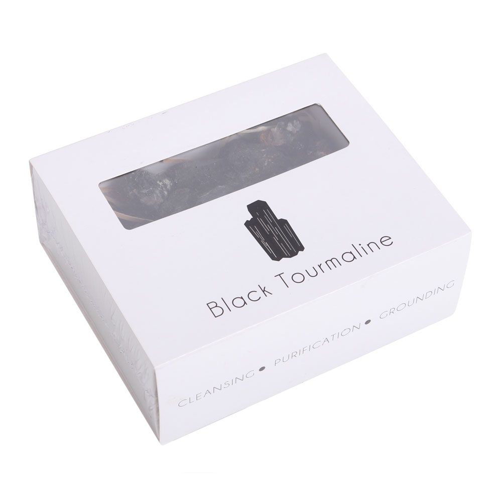Box of Black Tourmaline Rough Crystal Chips