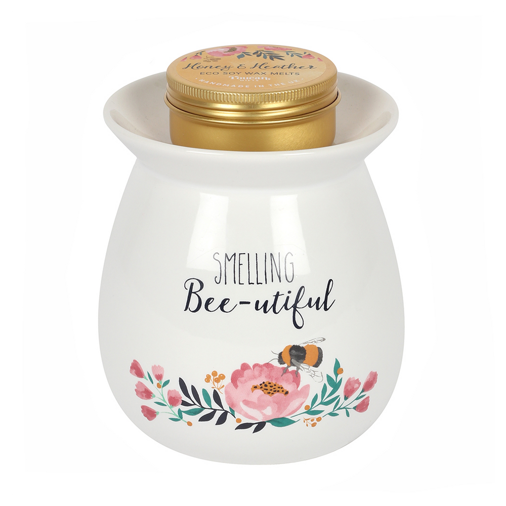 Large Smelling Bee-utiful Wax Melt Burner Gift Set