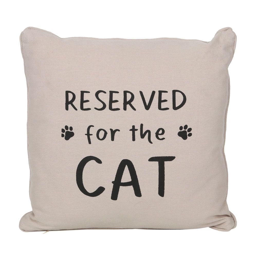 Reserved for the Cat Reversible Cushion